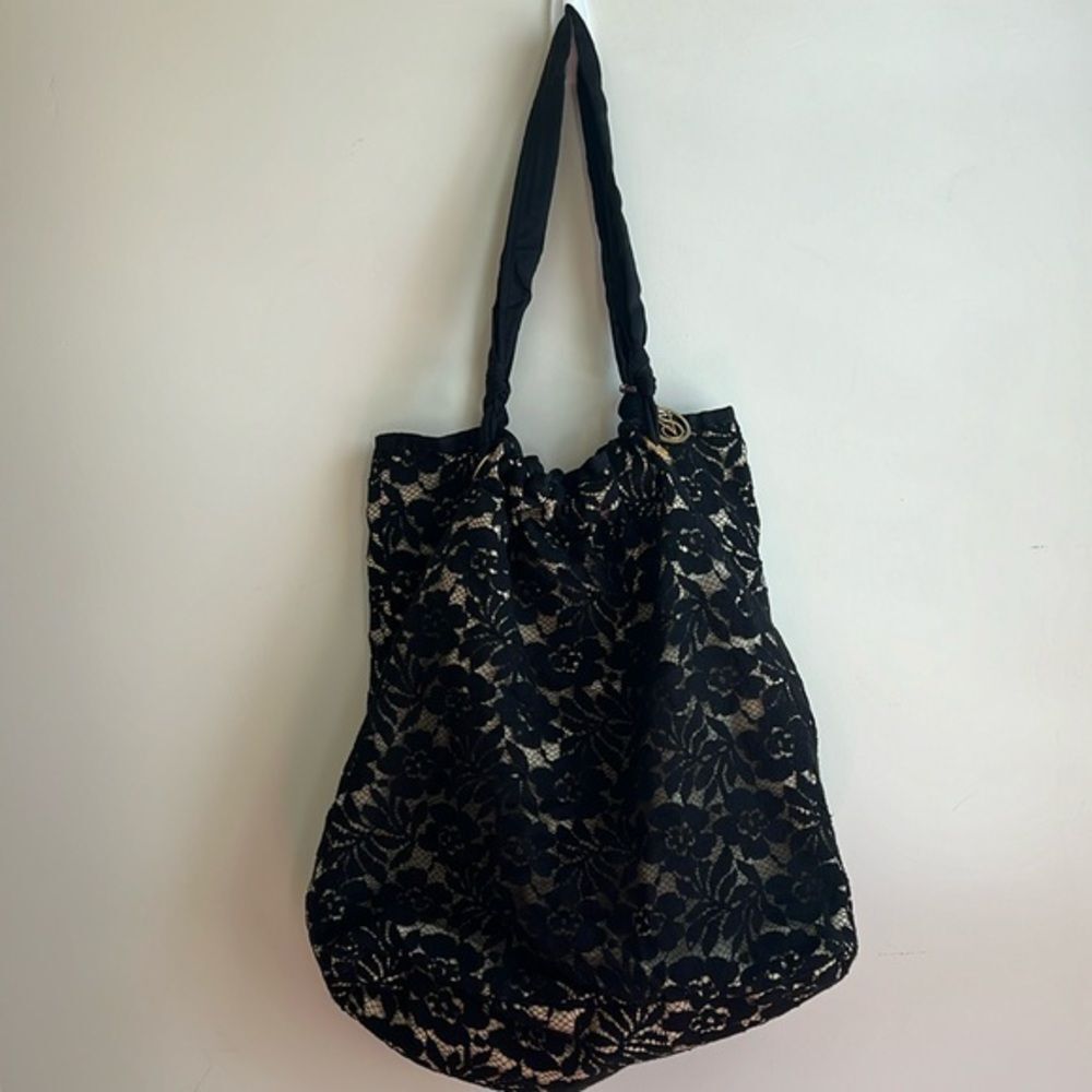 Victoria’s Secret black tote shoulder bag canvas